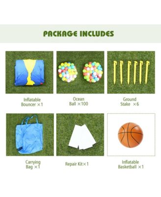 Inflatable Bounce House Slide Jumping Castle Ball Pit Tunnels Without Blower