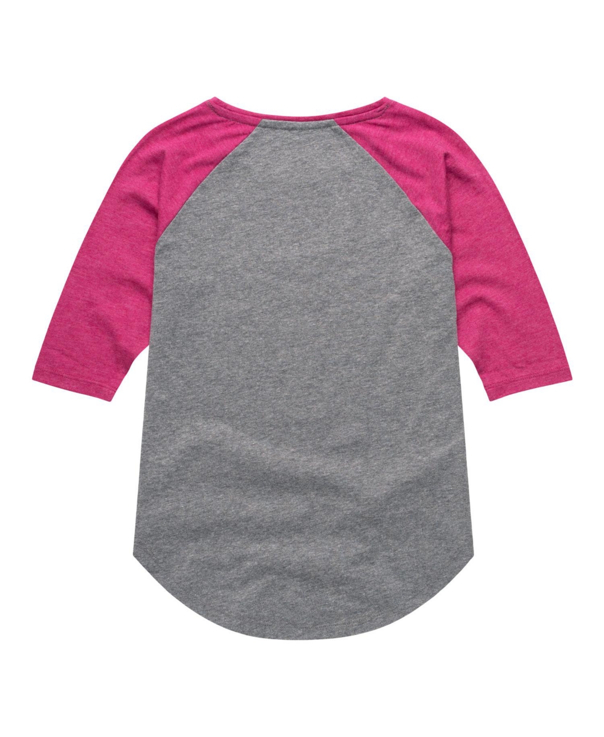 The Grinch Big Girls Grinch Graphic Raglan Top In Gray