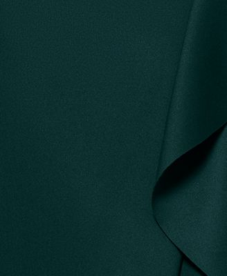 Women's Ruffled One-Shoulder Scuba Gown