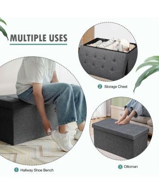 Foldable Storage with Removable Storage Bin