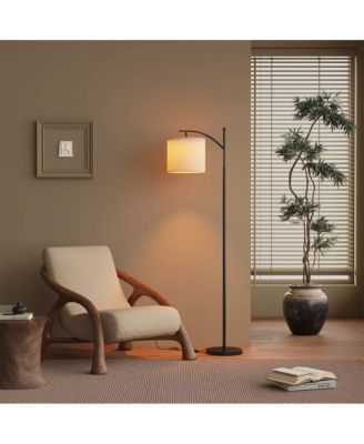 Metal Arc Floor Lamp with 3 Color Temperatures LED Bulb