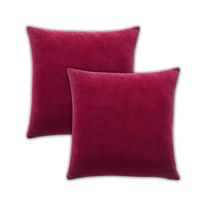 Stella Plush Velvet Decorative Pillow Cover, 20" x 20"
