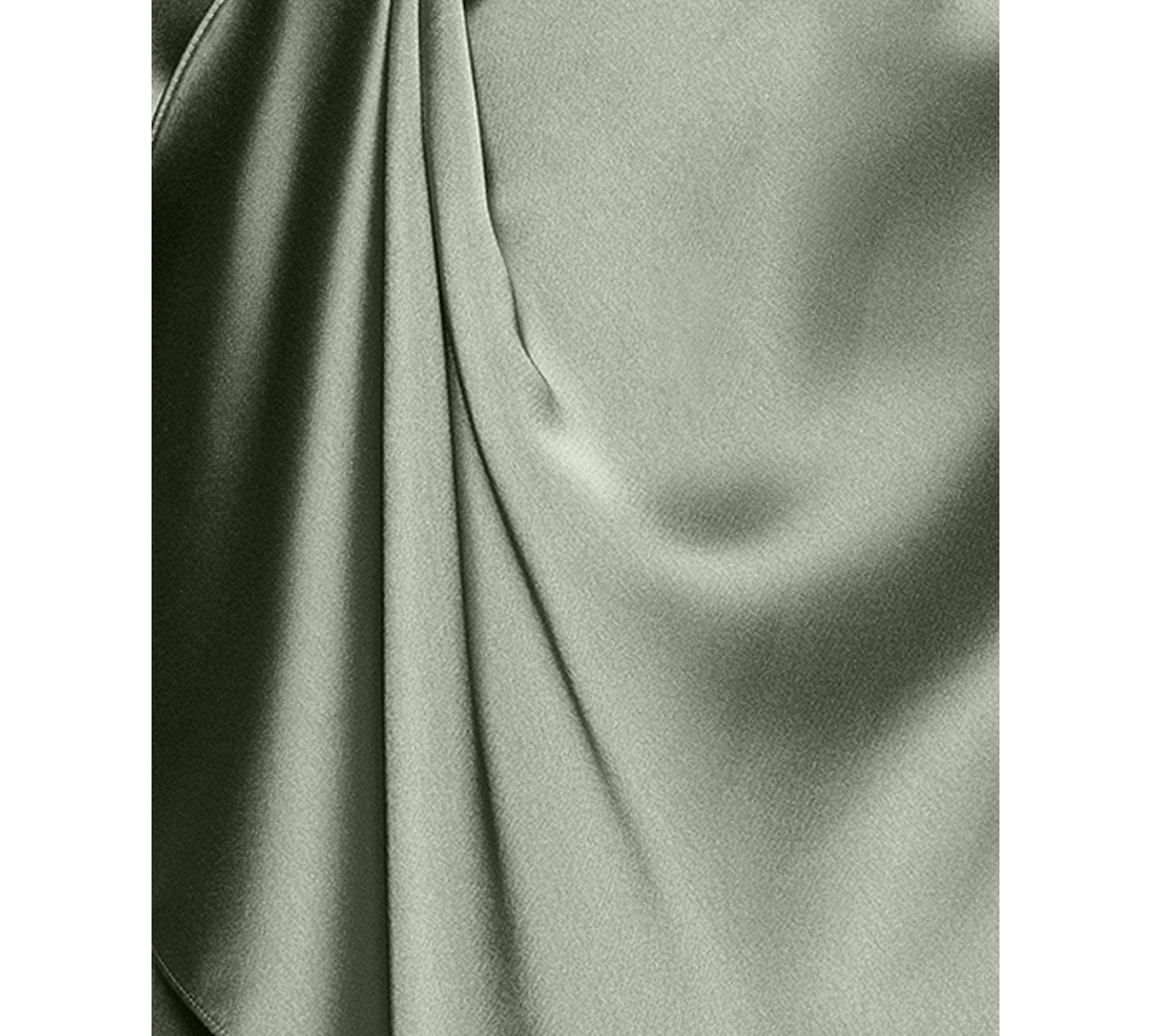 Xscape Women's Satin Shirtdress Gown In Olive
