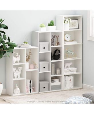5-Cube Reversible Open Storage Bookcase Toy Storage Cabinet Organizer
