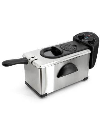 3.17 Quart Stainless Steel Electric Deep Fryer with Timer