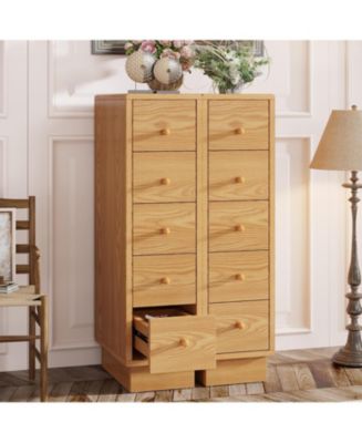 Tribesigns 5-Drawer Narrow Dresser Set of 2, Skinny Dresser Chest