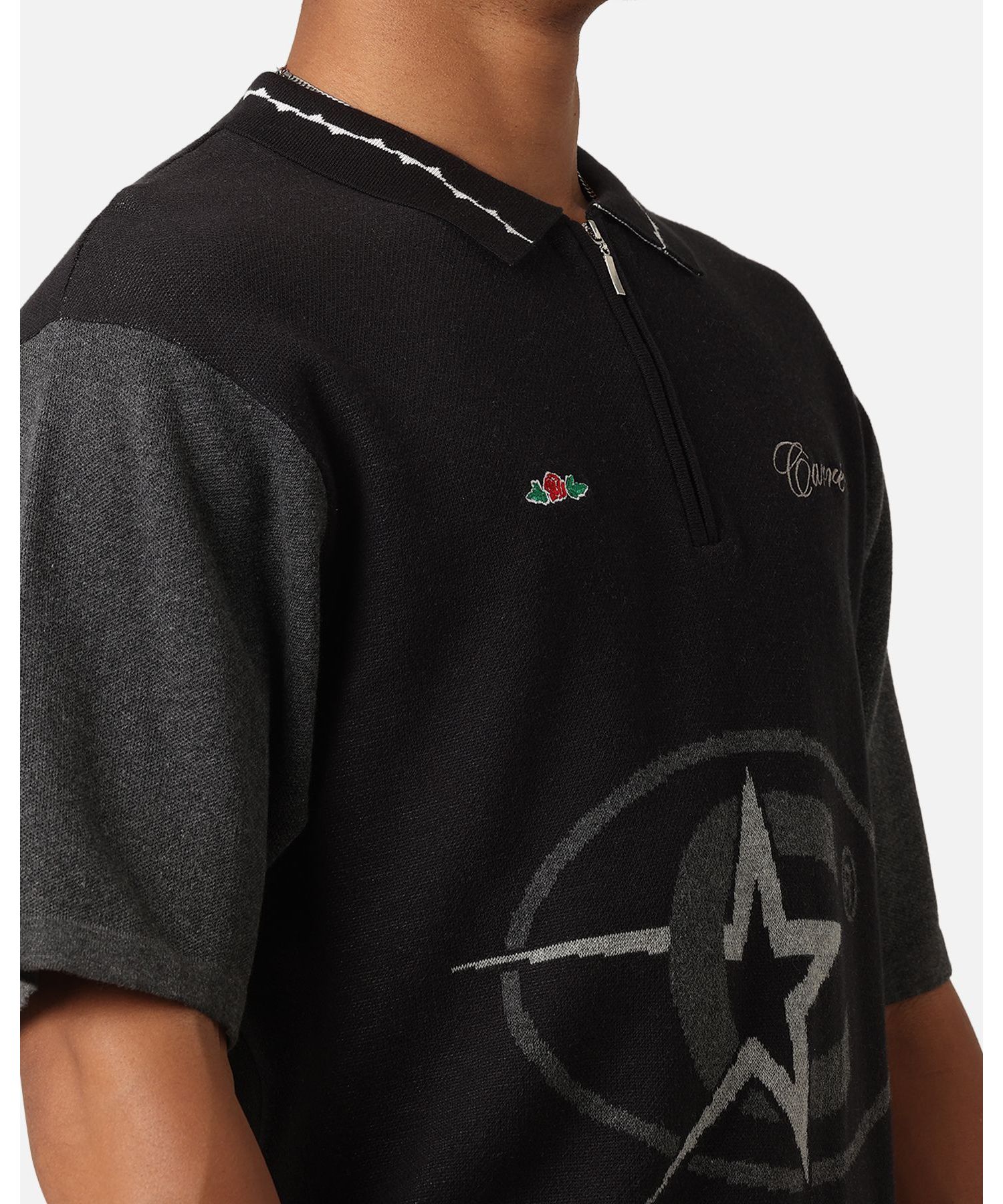 Men's C-Superstar Knitted Polo Shirt, Black, XXLarge