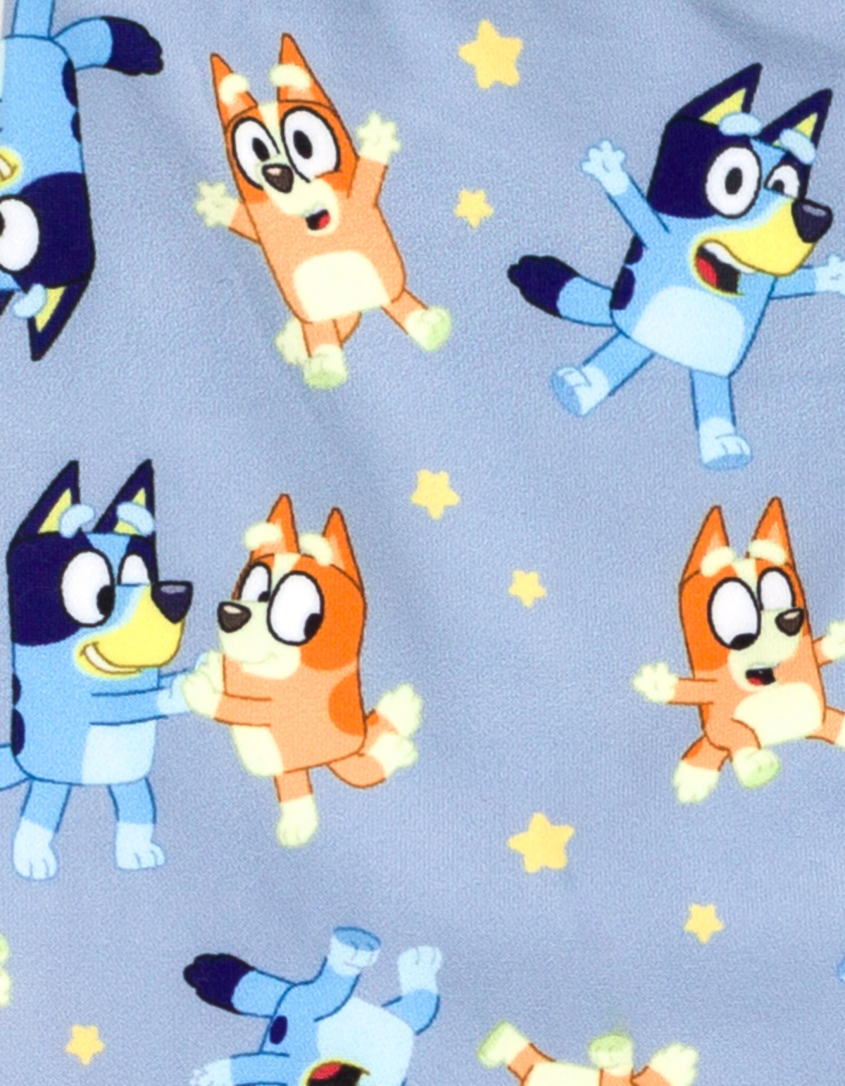 Bluey Little Girls Peplum Sweatshirt and Leggings Outfit Set -/ blue, bingo / bluey