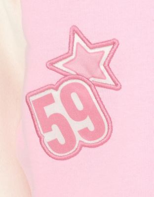 Girls French Terry Varsity Bomber Jacket Toddler| Child