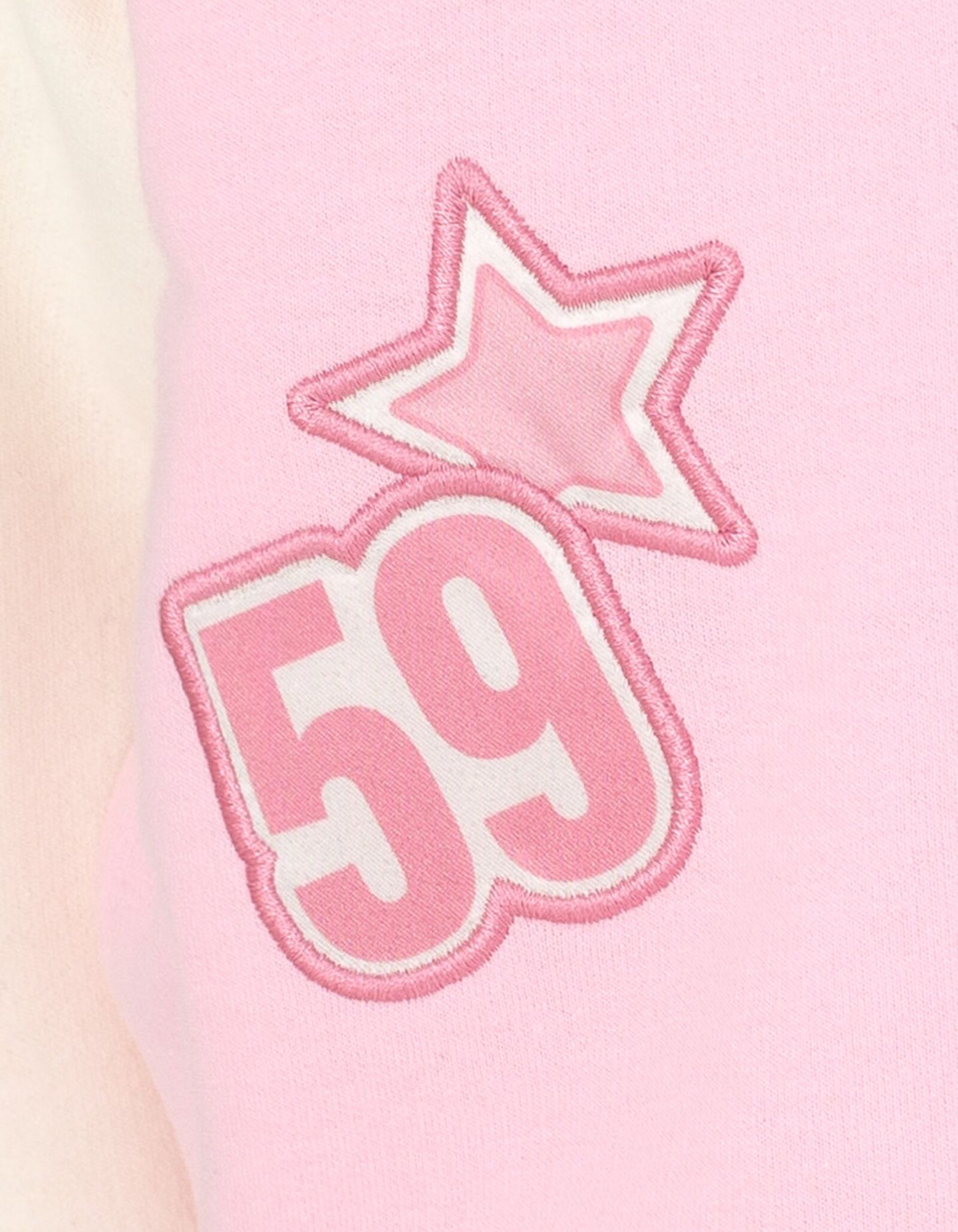Куртка Barbie French Terry Varsity Bomber Jacket Toddler Child для девочек, цвет: Розовый молочный белый — фото 4