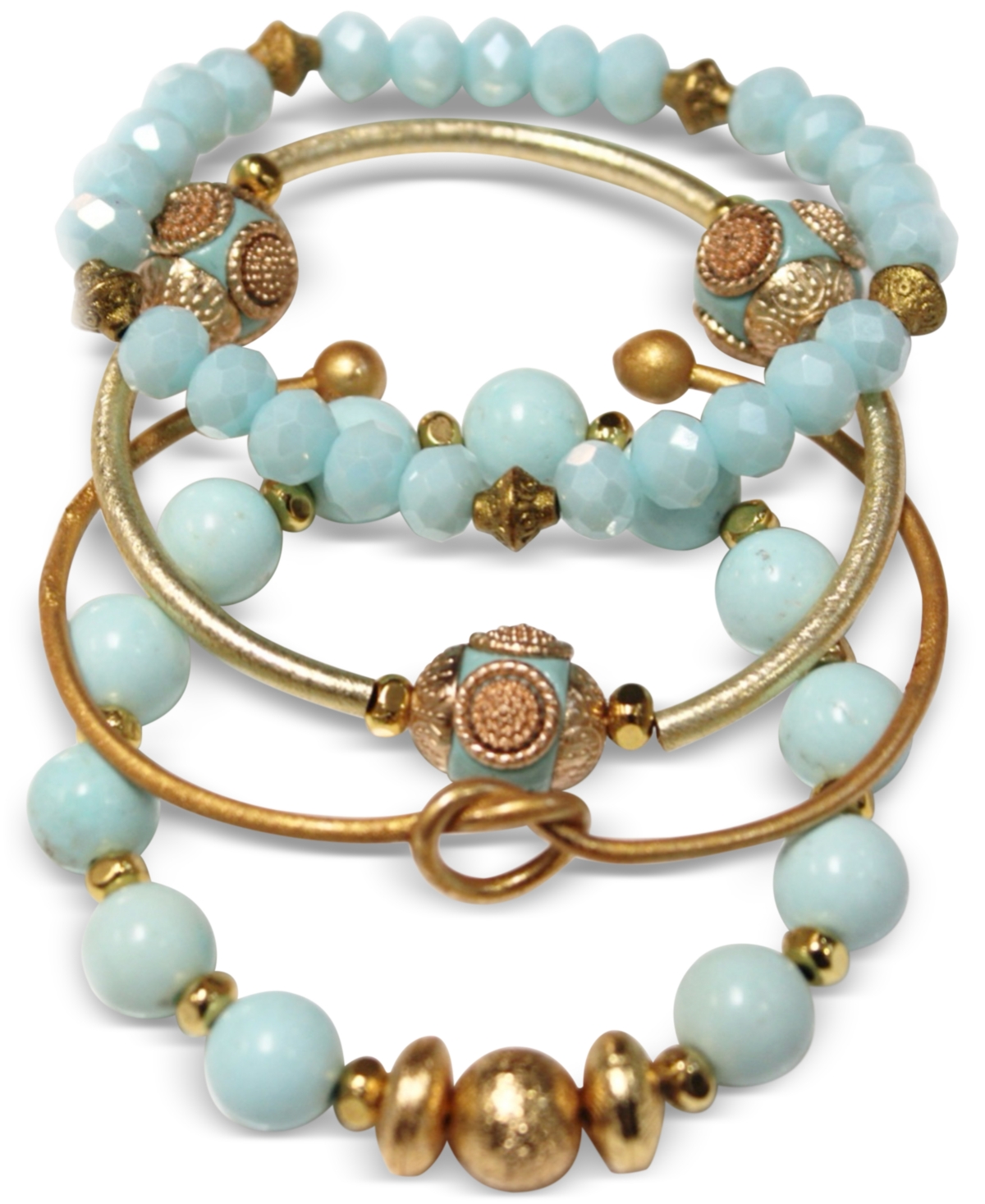 Women's Tiffani Bracelet Set, 3 Pieces - Robbin Egg Blue