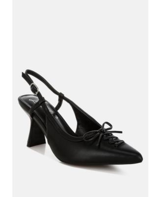 Womens Danvers Kitten Heel Pointy Slingbacks
