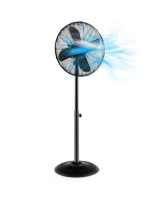 16 Inch Pedestal Standing Fan Oscillating Pedestal Fan with 3 Speeds and Adjustable Height