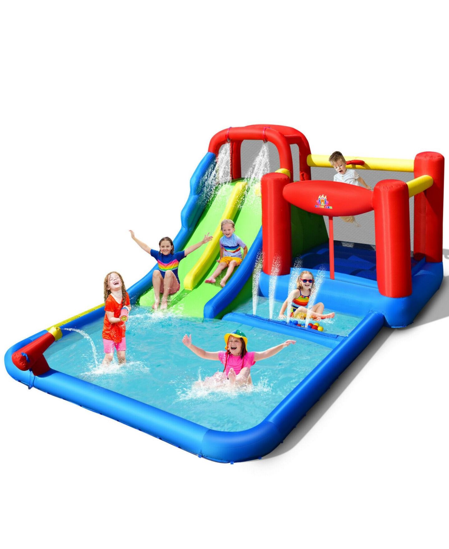 Детская игрушка GOUUN Inflatable Water Slide with Ocean Balls, Multiple Play Areas, Ages 3+ — фото 8