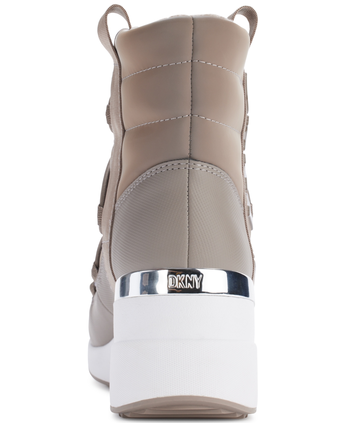 Shop Dkny Women's Perla Wedge Winter Booties In Ash