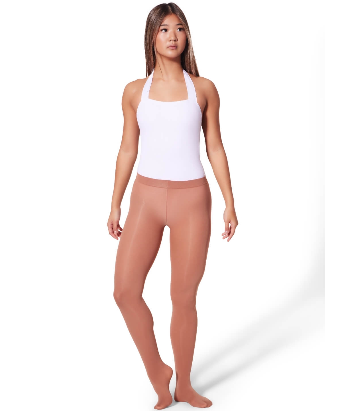 Women's Ultra Soft Footed Tight - Suntan