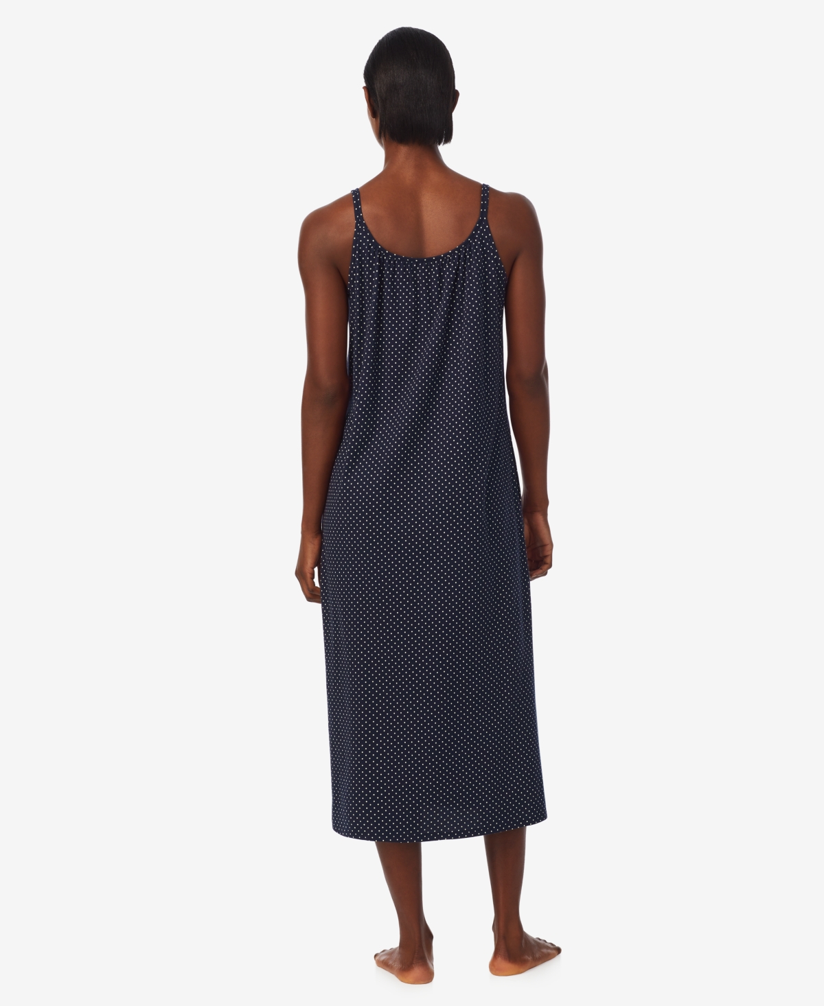 RALPH LAUREN WOMEN'S DOUBLE STRAP BUTTON NECK BALLET GOWN 