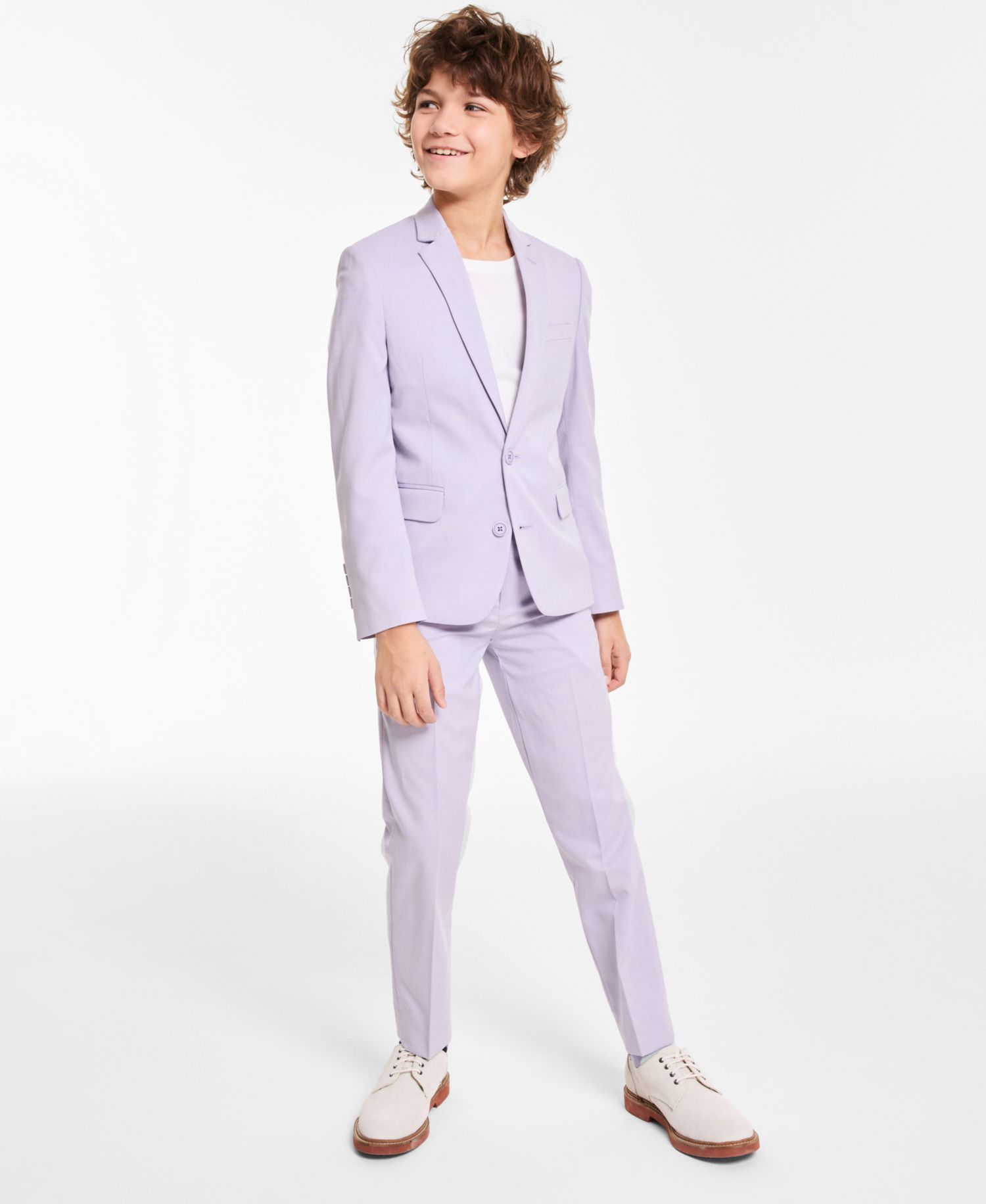 Epic Threads Little and Big Boys Core T-Shirt, Exclusively at Macy's & Big Boys Stretch Tick Weave Jacket and Pants