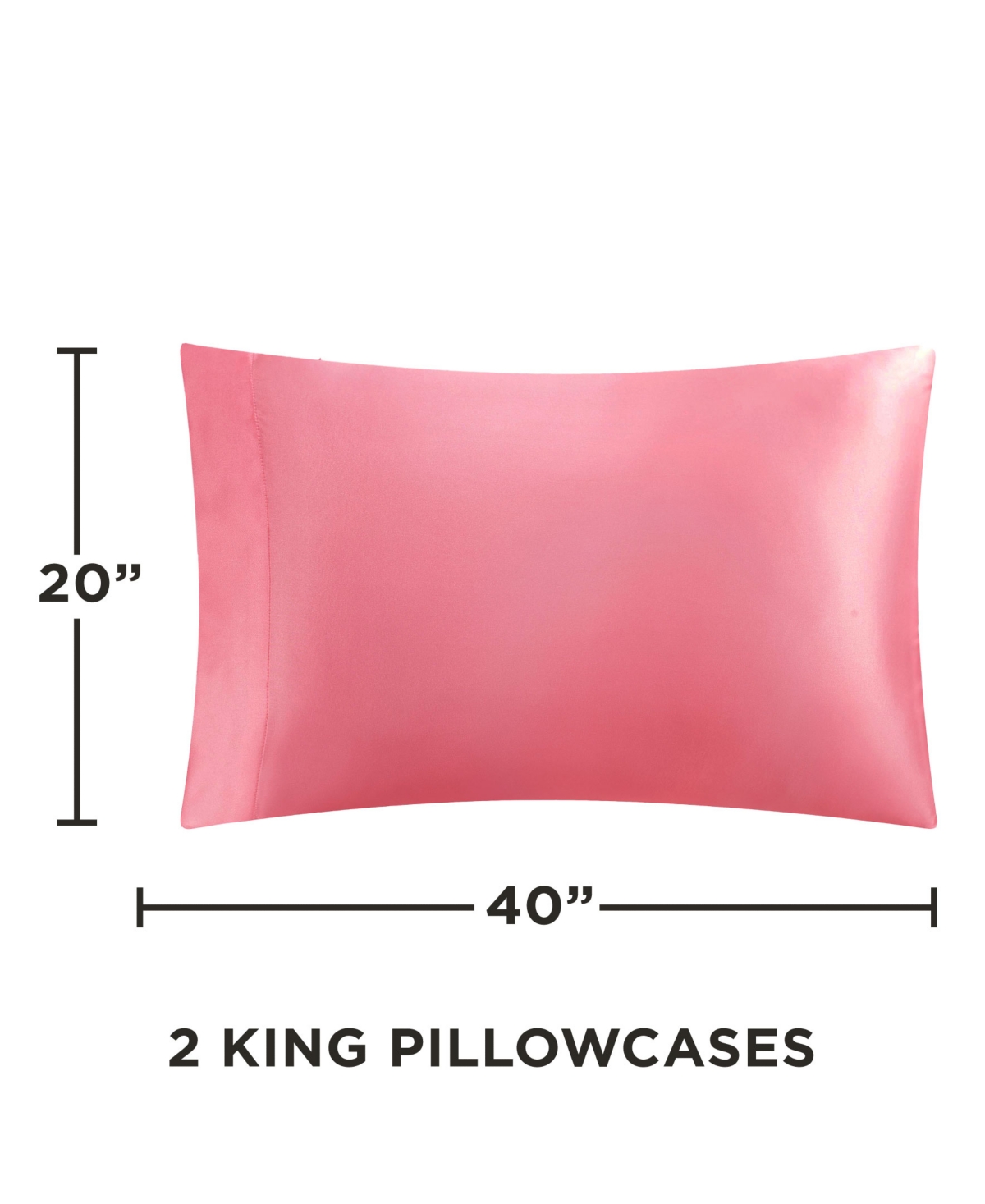 Shop Juicy Couture Satin 4 Piece Sheet Set, King In Rose Pink