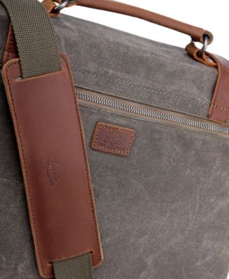 Stone Creek Waxed Canvas Large Messenger Bag