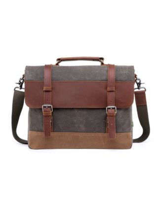 Stone Creek Waxed Canvas Large Messenger Bag