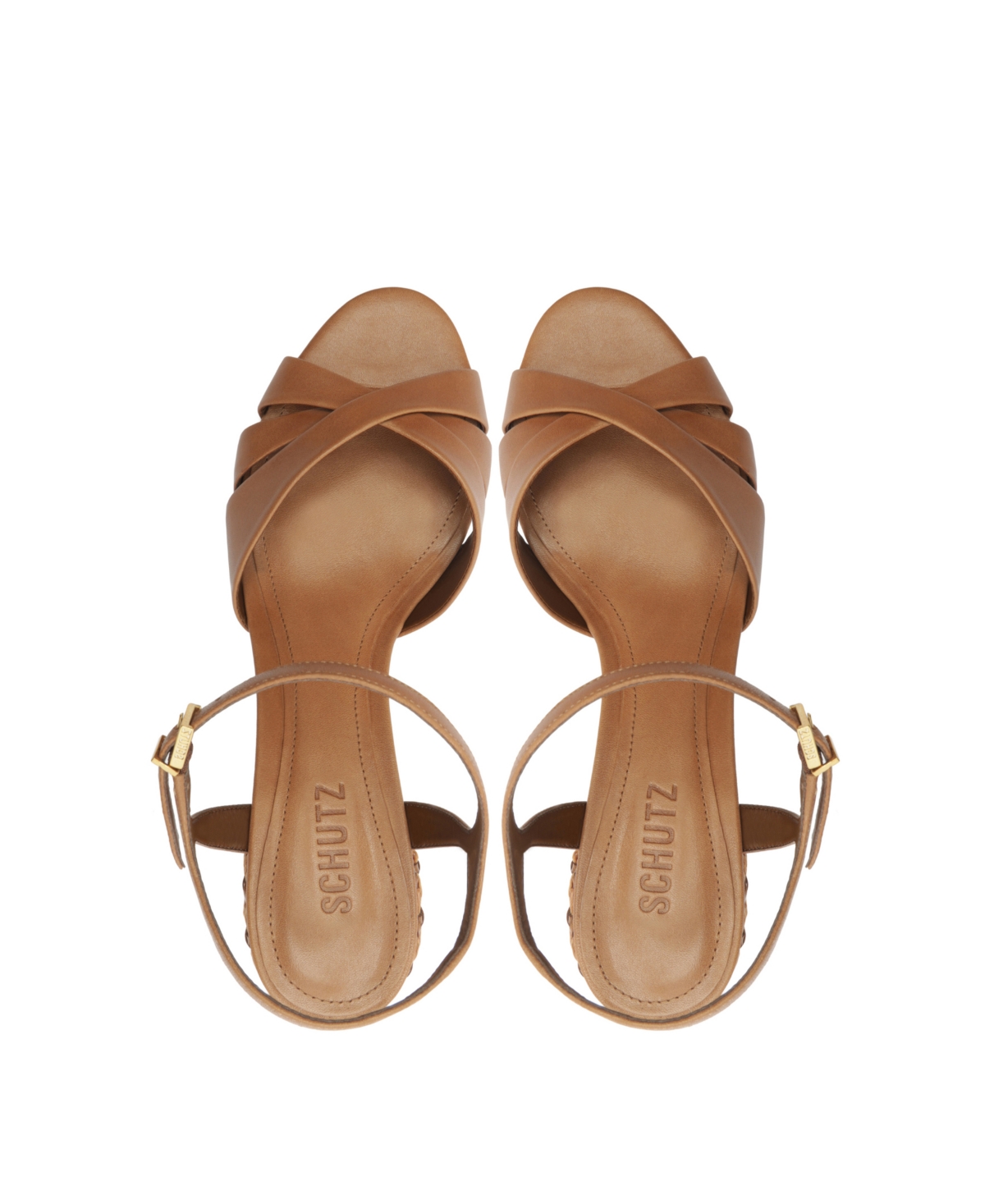 Schutz Women's Keefa Mid-Block Sandals