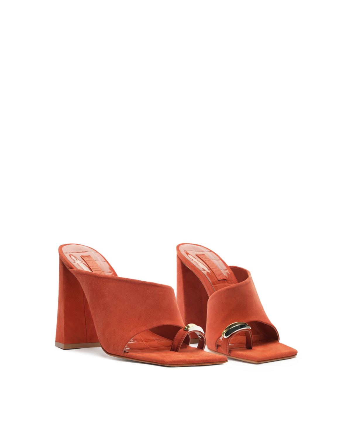 Schutz Jodie Slide Sandal In Orange