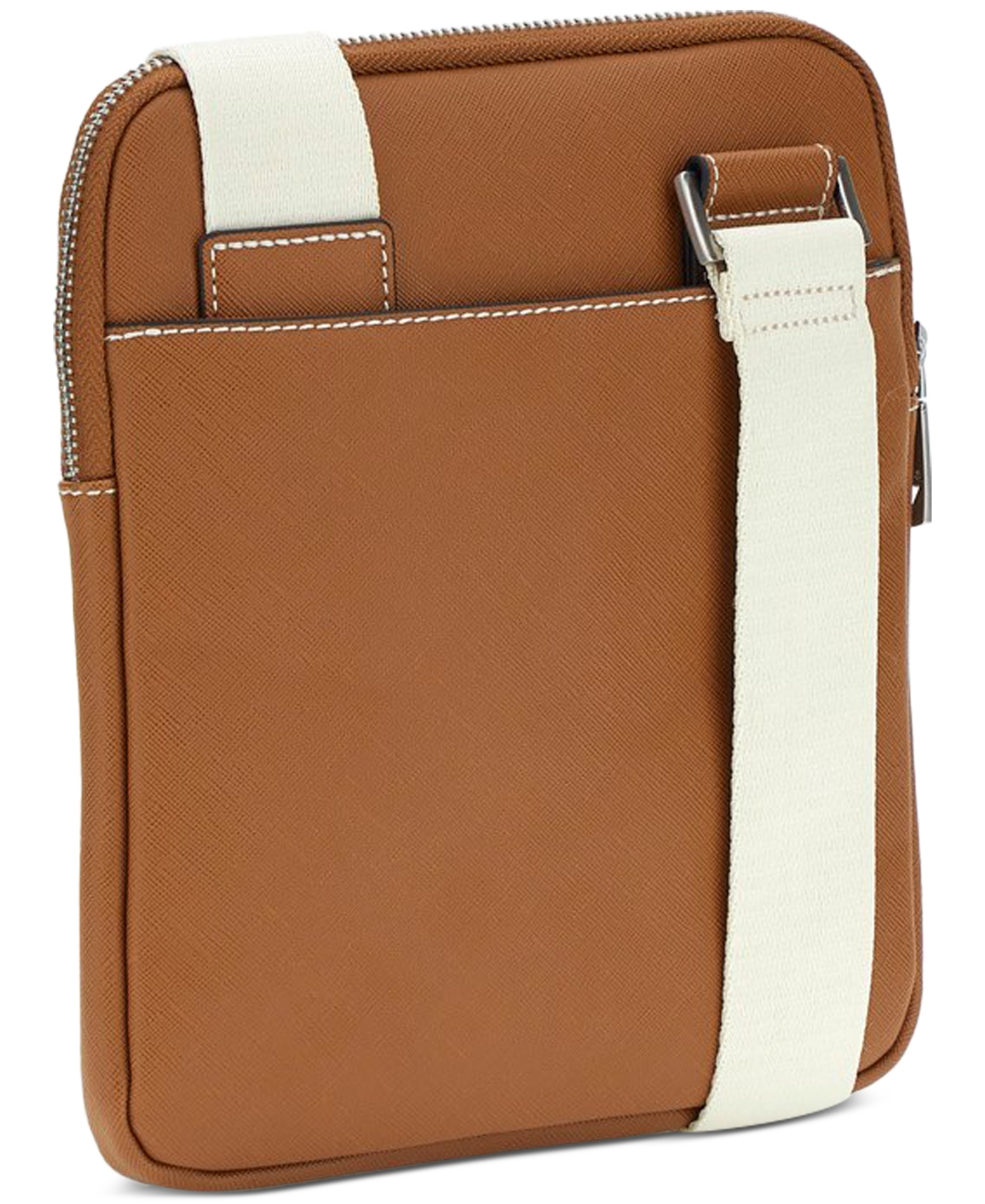 GUESS MEN'S SAFFIANO CROSSBODY LOGO BAG 
