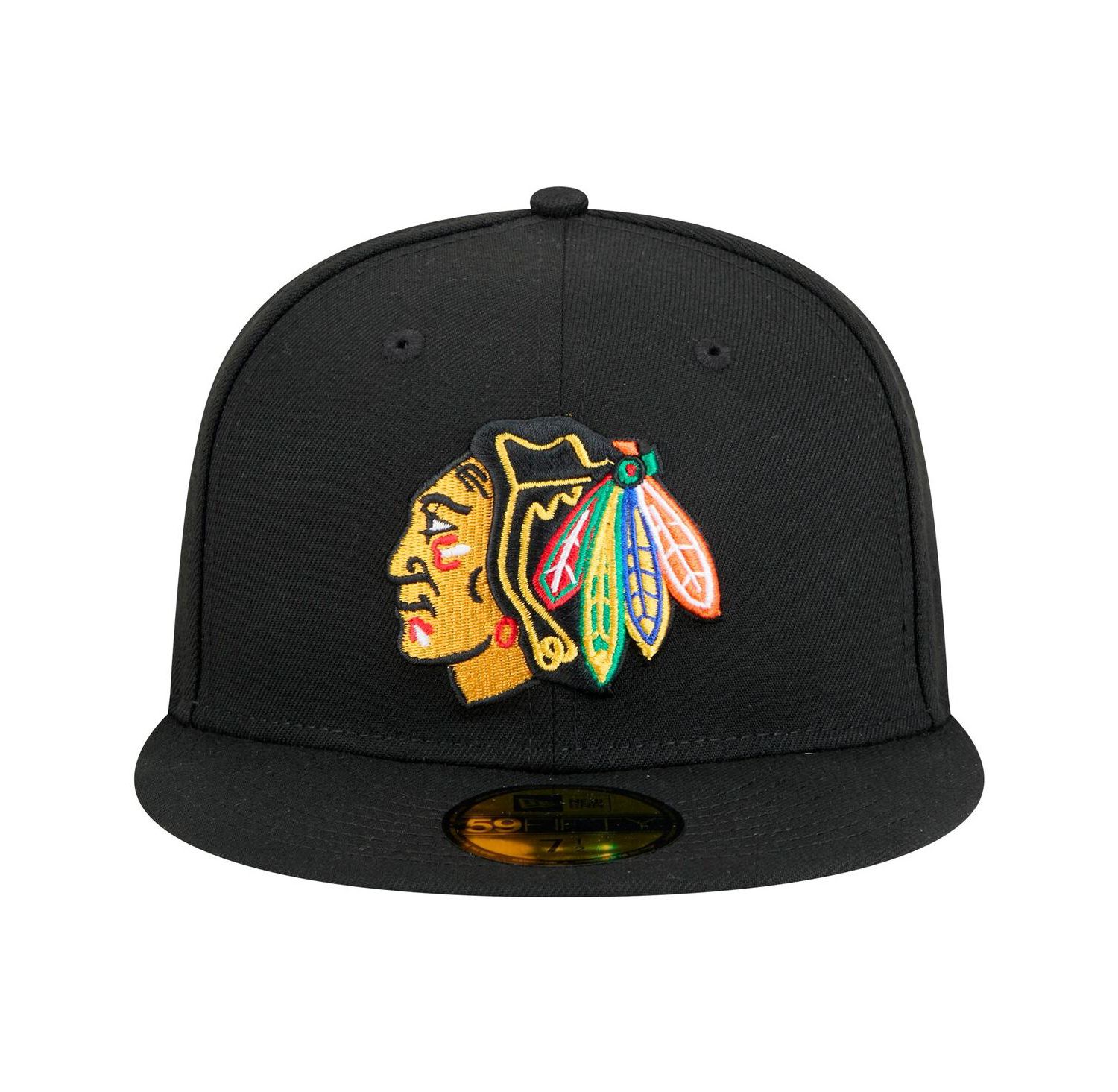 Men's Black Chicago Blackhawks Core 59FIFTY Fitted Hat