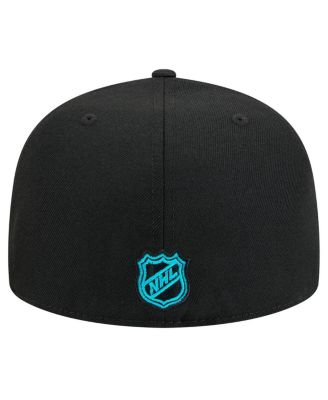 Men's Black San Jose Sharks Core 59FIFTY Fitted Hat