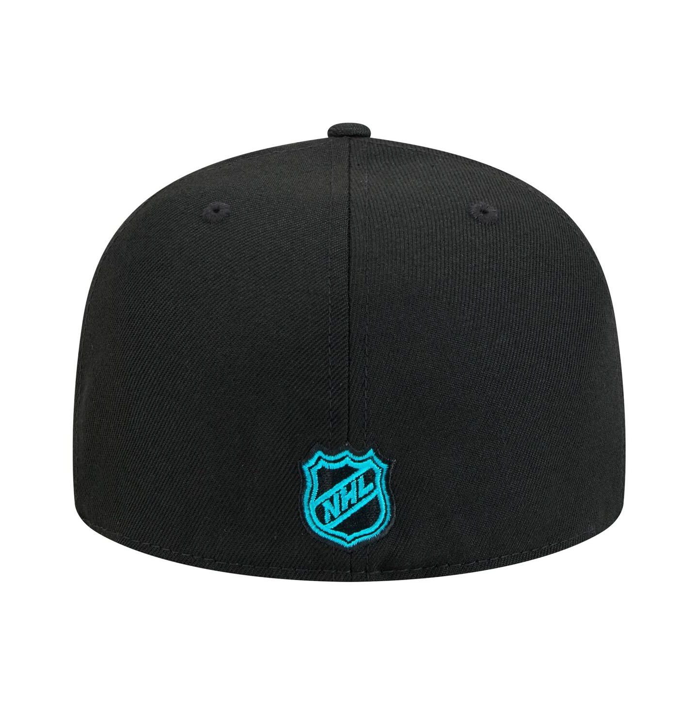 Мужская кепка New Era Black San Jose Sharks Core 59FIFTY Fitted Hat — фото 4