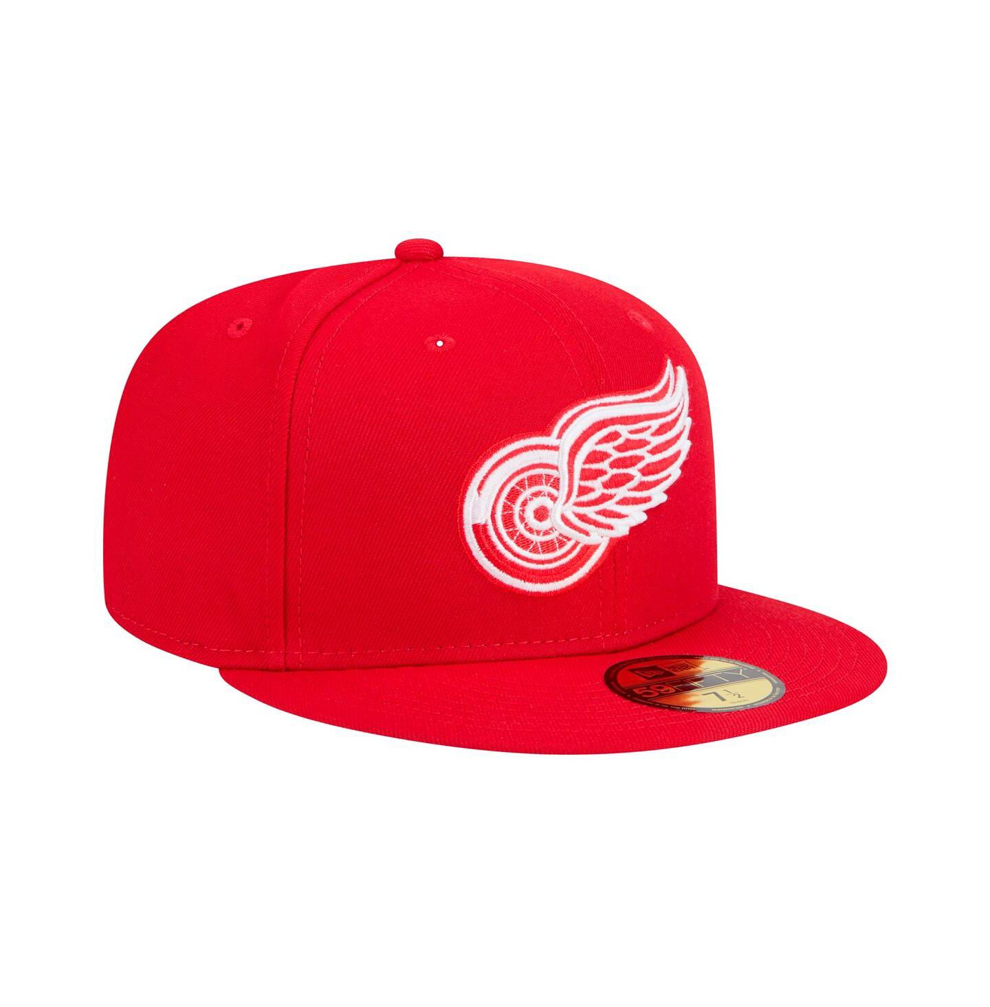 Мужская кепка New Era Red Detroit Red Wings Core 59FIFTY Fitted Hat — фото 3