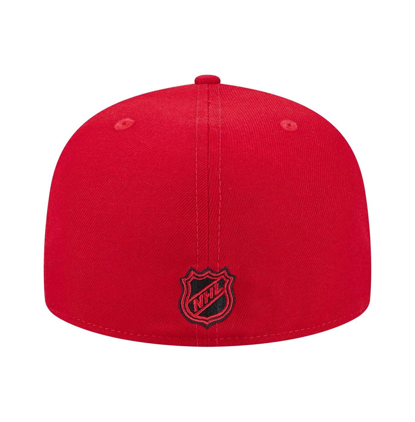 Мужская кепка New Era Red Chicago Blackhawks Core 59FIFTY Fitted Hat — фото 4