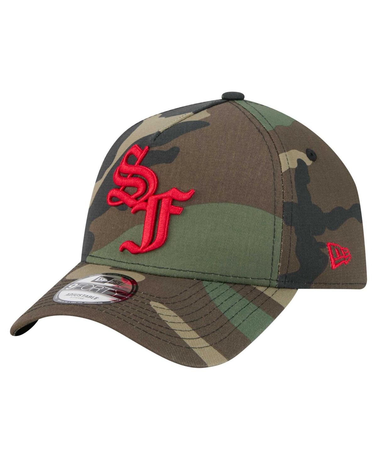 Мужская камуфляжная шляпа San Francisco 49ers Mystic Camo A-образной формы с регулируемой длиной 9 футов