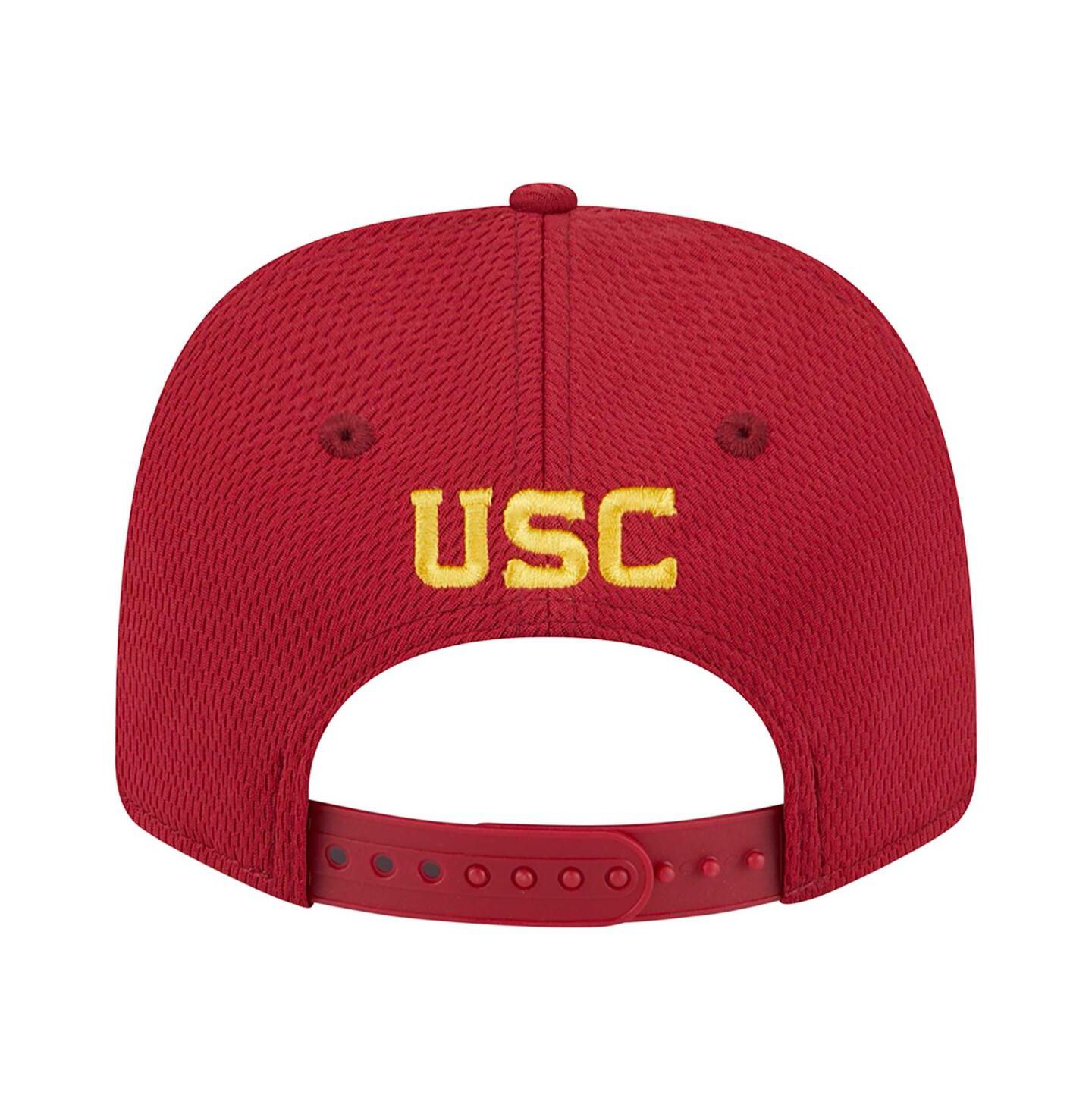 Мужской головной убор New Era Crimson USC Trojans Coolera 9SEVENTY Rope Stretch-Snap Hat — фото 4