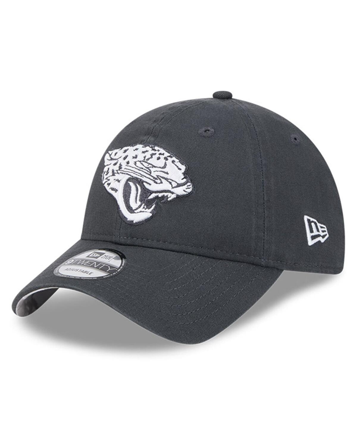 New Era Men'sJacksonville Jaguars 2024 Salute To Service 9TWENTY Adjustable Hat - Graphite
