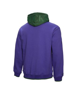 Men's Purple Milwaukee Bucks Hardwood Classics Team OG 3.0 Pullover Hoodie