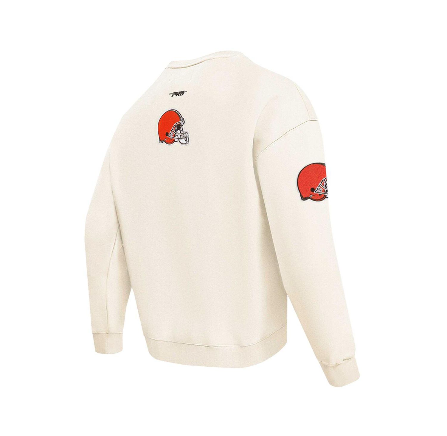 Men's Cream Cleveland Browns Turn It Up Pullover Sweatshirt