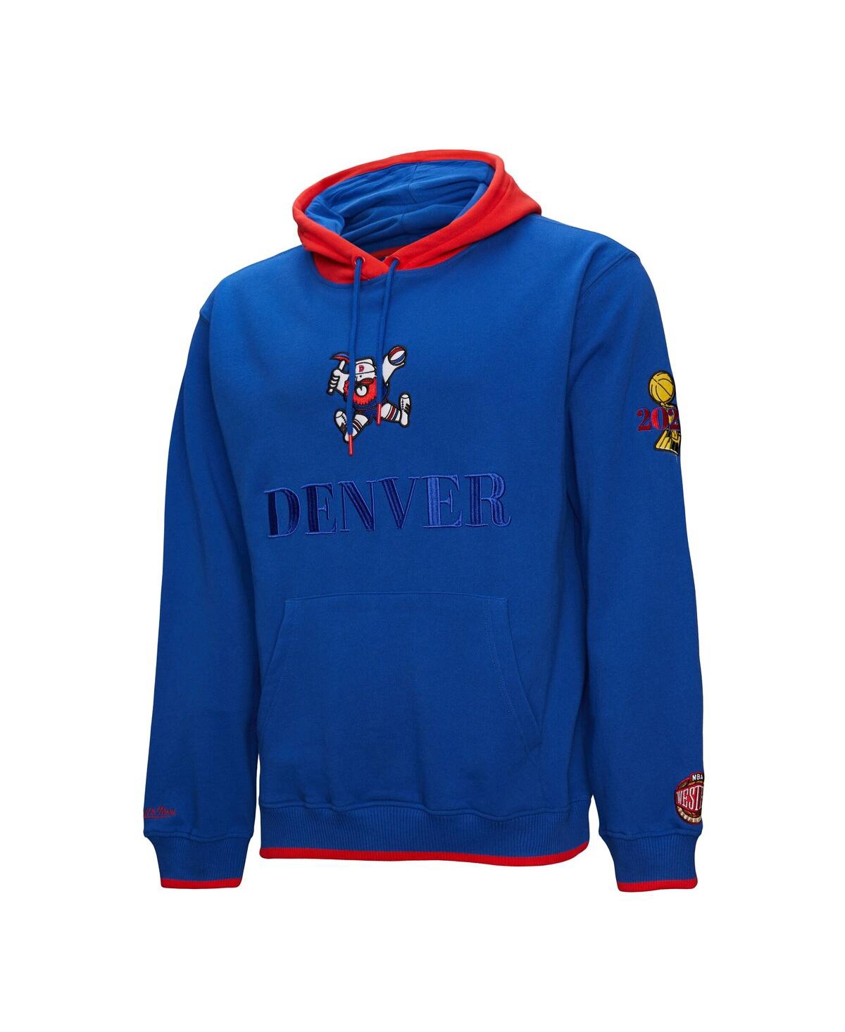 Mitchell & Ness Men'sDenver Nuggets Hardwood Classics Team Og 3.0 Pullover Hoodie - Royal