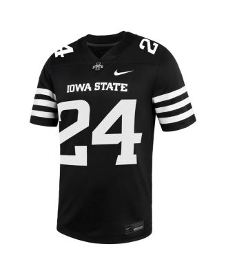 Men's 24 Black Iowa State Cyclones Alternate Game Jersey