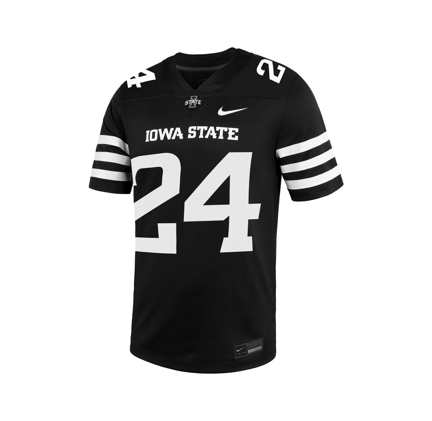 Men's 24 Black Iowa State Cyclones Alternate Game Jersey