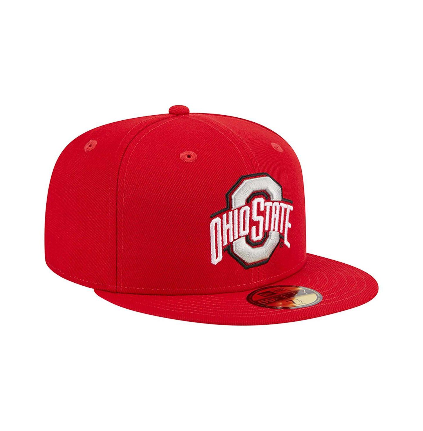 Мужская кепка New Era Scarlet Ohio State Buckeyes 59FIFTY Fitted Hat — фото 3