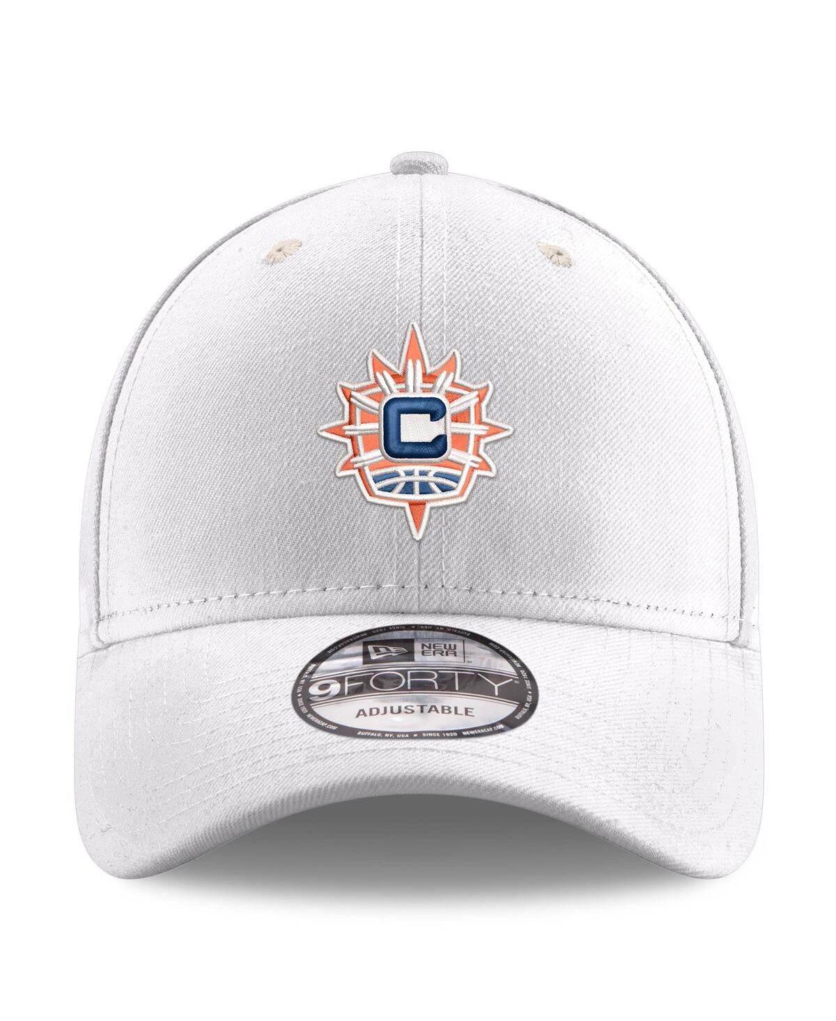 NEW ERA MEN'S WHITE CONNECTICUT SUN PRIMARY LOGO 9FORTY ADJUSTABLE HAT 