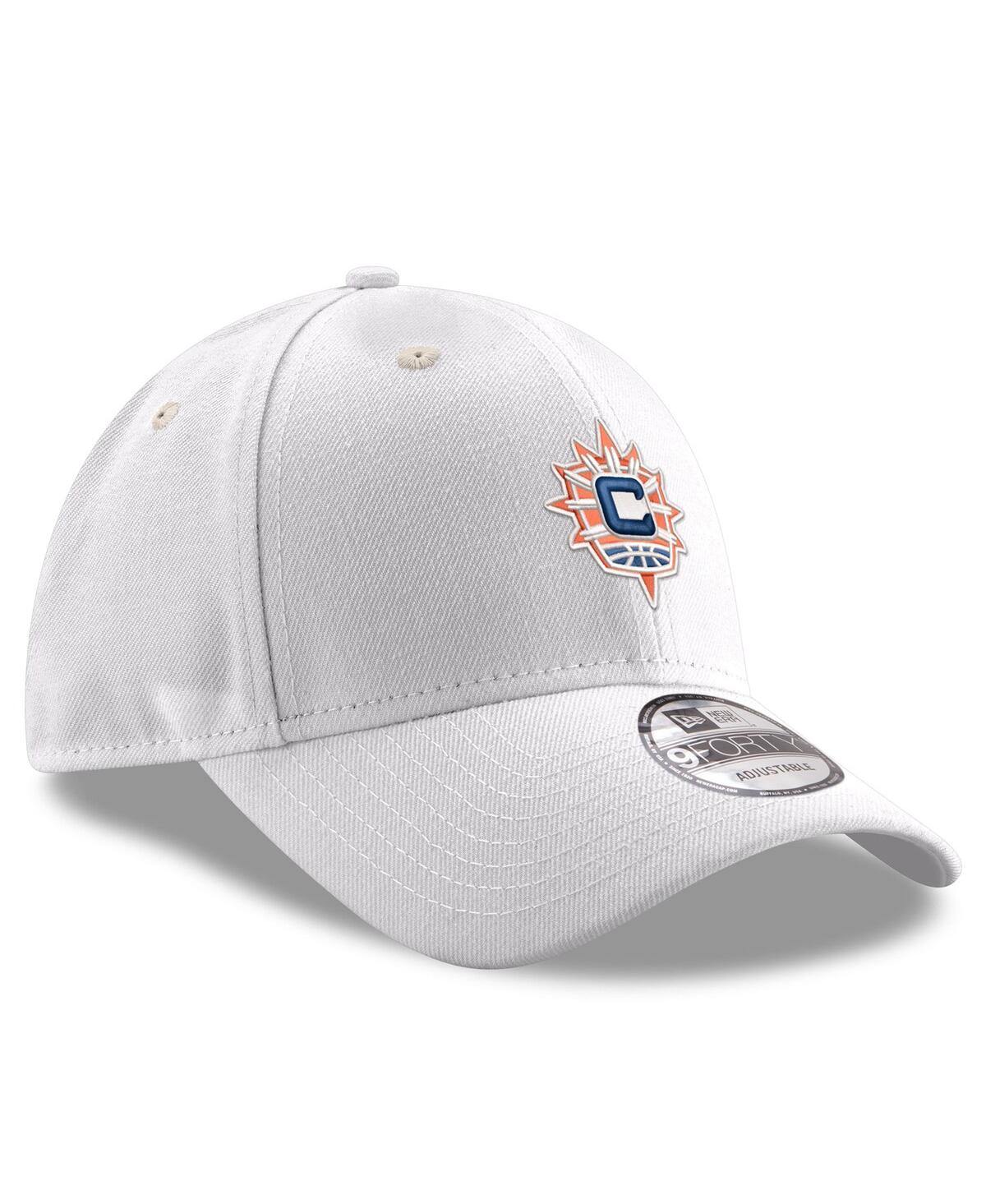 NEW ERA MEN'S WHITE CONNECTICUT SUN PRIMARY LOGO 9FORTY ADJUSTABLE HAT 