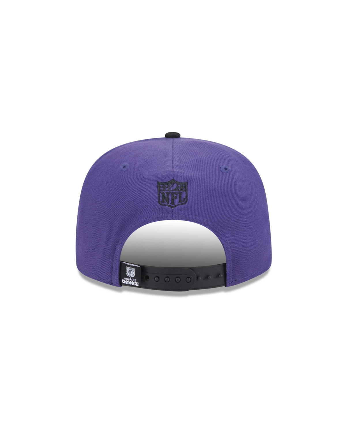 New Era Men'sBaltimore Ravens 2024 Inspire Change A-Frame 9FIFTY Snapback Hat - Purple, Black