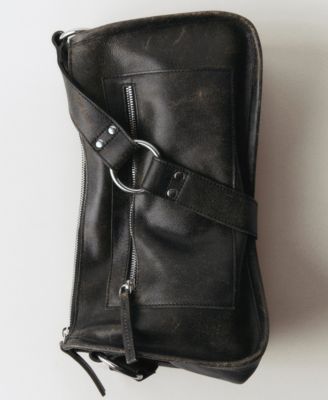 Women's Metallic Details Leather Bag