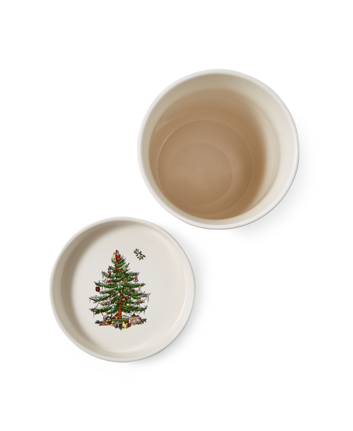 Spode Christmas Tree Tartan Wine Chiller Coaster Set In Green