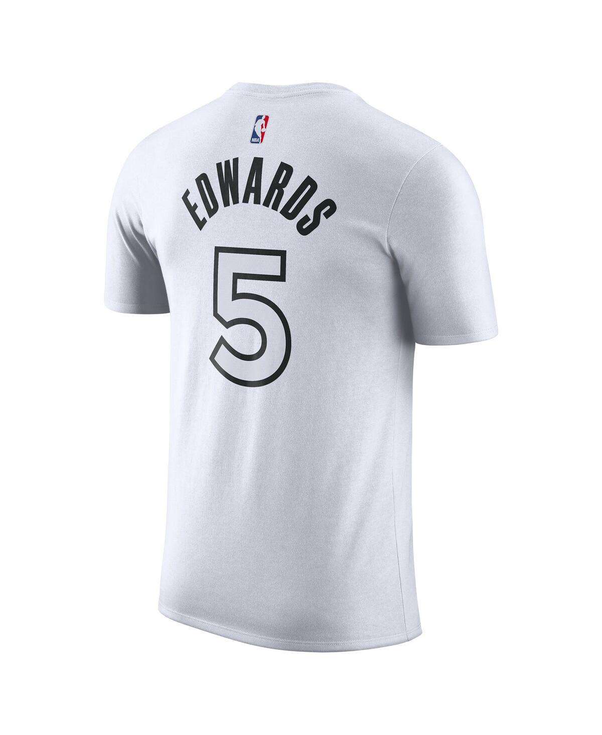 Nike Men'sAnthony Edwards Minnesota Timberwolves 2024/25 City Edition Name Number T-Shirt - White