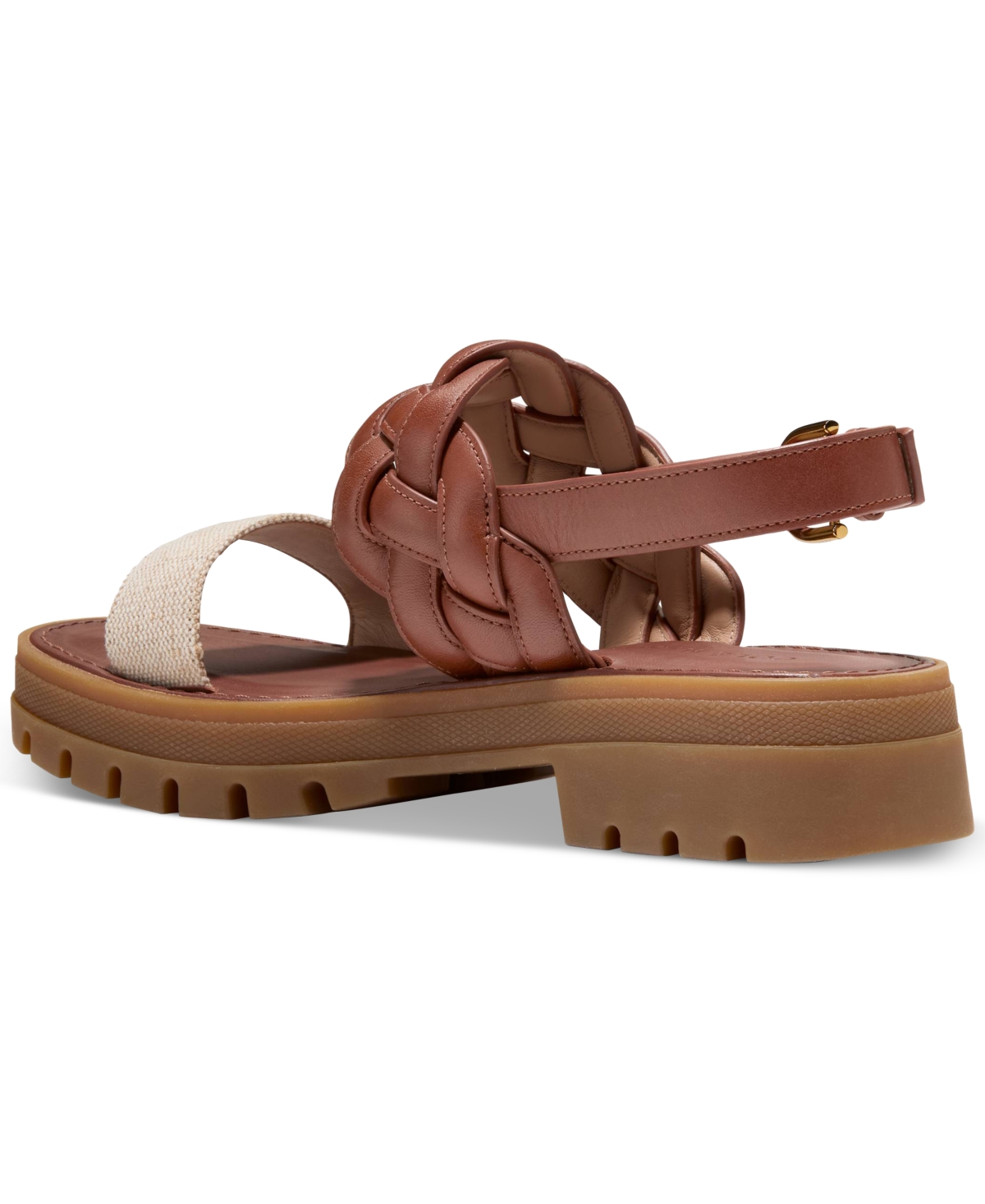 Cole Haan Women's Cressida Lug Flat Sandals In Natural Canvas
