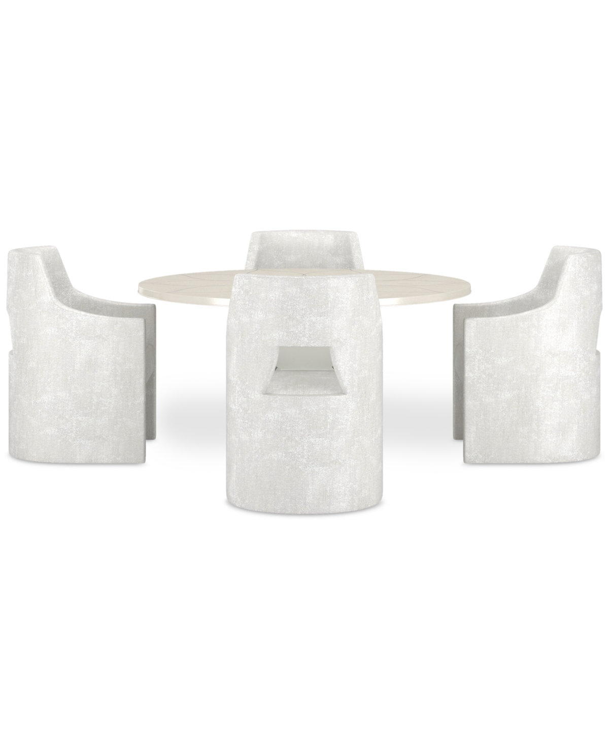 Macy's Mezzanine 5-pc. Dining Set (round Table & 4 Host Chairs) In No Color